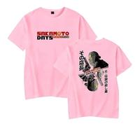 Camisetas para Hombre Taro Sakamoto Manga Corta Estampada Algodón Vintage Unisex Camiseta Moda Harajuku Y2k Top Ropa Hombres/Mujeres-Pink||3X_l