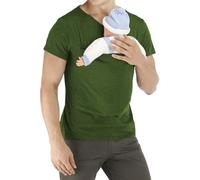 Camisetas para hombre, verano, ocio, hombre, canguro, papá, camiseta portabebés, camiseta de tirantes para mamá, camiseta de tirantes con bolsillo, camiseta de cuello en V, camiseta ligera para hombre