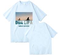 Camisetas Para Hombres Y Mujeres, Camisetas Retro De Dua Lipa, Camisa De Manga Corta Con Cuello Redondo, Regalo De Seguidor De Cantante De Hip Hop, Camiseta De Calle De Gran Tamaño XS-3XL-Black||XS