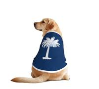 Camisetas para mascotas con la bandera de Carolina del Sur para perros, ropa para perros grandes y medianos, camisas cómodas para perros, perfectas para el uso diario