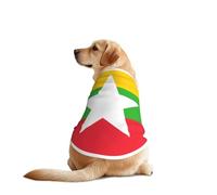 Camisetas para mascotas de la bandera de Myanmar para perros, ropa para perros grandes y medianos, camisas cómodas para perros, perfectas para el uso diario