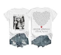 Camisetas para mujer Don't Be A Lady Be A Legend de algodón de manga corta Dont Be A Lady Be A Legend, camiseta unisex St.e.Vie Ni.ck.s Streetwear, blanco, M Grande alto