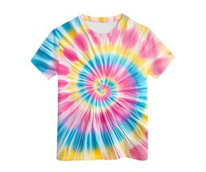 Camisetas para niños, camiseta de manga larga para niños, camiseta de teñido de neón para niños y niñas, camiseta hippes, camiseta senior para niños, talla 6, 16 años, Rosa., 10-11 años