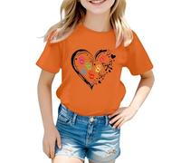 Camisetas para Niños- Camiseta Manga Larga Niña 14 Años s pequeños el Díal Abrigo Naranja Verdad y Reconciliación s indígenas (Orange 3-4Y)