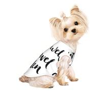 Camisetas para Perros: Come Bien, viaja a Menudo. Ropa Transpirable para Mascotas. Camiseta para Cachorros, Gatitos y Perros pequeños y medianos.