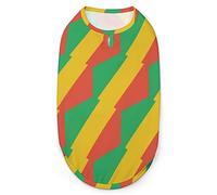 Camisetas para Perros con la Bandera de Congo Brazzaville, Chaleco básico Transpirable y Suave para Cachorros y Gatos, Camiseta sin Mangas para Perros