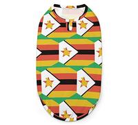 Camisetas para Perros con la Bandera de Zimbabue, Chaleco básico Suave y Transpirable para Cachorros y Gatos, Camiseta sin Mangas para Perros