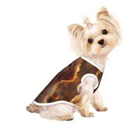 Camisetas para perros con texto en inglés "A dog under the sunset", ropa suave y transpirable, fácil de poner y quitar, adecuada para mascotas pequeñas