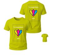 Camisetas personalizadas, 1 ó 2 caras (DTF), Packs 1, 5 ó 10, 11 colores, S-3XL, 100% algodón 155 g/m², con foto/logo/texto, grupos y empresas. (FR/ES, Letras, S, Regular, Regular, 1, Amarillo)