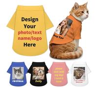 Camisetas Personalizadas para Mascotas con Foto: Camisetas Personalizadas para Perros pequeños y Grandes, Ropa Bonita y Elegante para Mascotas, diseña tu Propia Ropa para Perros.