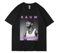 Camisetas Personalizadas Sudaderas para Jóvenes Camisetas Rauw Alejandro Camisetas Casuales De Manga Corta para Hombre Y Mujer Camisetas Oversize (1 M)