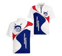 Camisetas Polo 3D De Manga Corta Hombre con Colores Contrastantes para F.u.ll.me.t.al Al.ch.e.mi.st Tenis Transpirables Cremallera Y Cuello Media-BaiLanSe||x_s