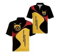Camisetas Polo 3D De Manga Corta Hombre con Colores Contrastantes para F.u.ll.me.t.al Al.ch.e.mi.st22 Transpirables Cremallera Estilo Chándal Tenis-HeiHuangSe||s