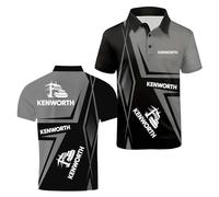Camisetas Polo 3D Hombre Camiseta Interior Deportiva para K.e.NW.o.RT.h Elástica De Manga Corta Cómoda con Botones Media Estampado Patchwork-HuiSe||s