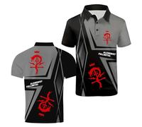 Camisetas Polo 3D Hombre Camisetas para F.u.ll.me.t.al Al.ch.e.mi.st Golf Corta Manga Media Estampado Ligero Interior Patchwork Camiseta Ropa-HuiSe||m