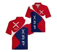 Camisetas Polo 3D Hombre Que Absorben La Humedad para Ri.PP.le X.RP Fitness Suaves con Cuello De Cremallera Y Manga Corta-HongLanSe||XX_l