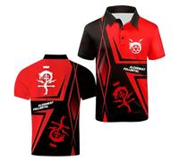 Camisetas Polo 3D Hombre Ropa Interior con Costuras para Entrenamiento F.u.ll.me.t.al Al.ch.e.mi.st Suaves De Rugby Manga Corta Estampada-HongSe||3X_l