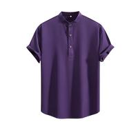 Camisetas polo de manga corta para hombre, de verano, ajuste regular, con botones, cuello con bandas, camisetas de negocios, camisa de trabajo formal, casual, cómoda, para vacaciones, playa, ocio
