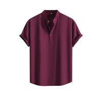 Camisetas polo de manga corta para hombre, de verano, ajuste regular, con botones, cuello con bandas, camisetas de negocios, camisa de trabajo formal, casual, cómoda, para vacaciones, playa, ocio