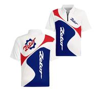 Camisetas Polo Estampadas para Hombre Z.e.to.r Golf Camiseta De Cuello Colores Contrastantes Superior Ropa Interior con Cremallera Manga Corta Suave-BaiLanSe||m