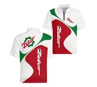 Camisetas Polo Estampadas para Hombre Z.e.to.r Golf Camiseta De Cuello Colores Contrastantes Superior Ropa Interior con Cremallera Manga Corta Suave-BaiHongSe||m