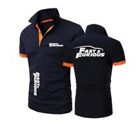 Camisetas Polo Hombre con Costuras para F.u.r.io.u.s F.l.y F.a.s.t Rugby Estampado Manga Corta Botones Ropa Deportiva Ajustada Estilo Deportivo-SLanChengSe||l