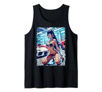 Camisetas realistas para chicas de anime - Camisa de anime para chicas y coches Camiseta sin Mangas
