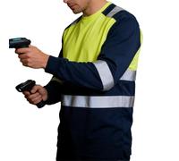 Camisetas reflectantes para hombres, ropa transpirable de secado rápido con patrón 3D, camisetas de alta visibilidad para trabajo y seguridad | Para familia, trabajo nocturno al aire libre y