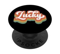 Camisetas Retro de trébol Vintage irlandés del día de San Patricio PopSockets PopGrip Adhesivo