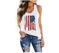 Camisetas sin Manga Mujer Verano Moda Estampado Chaleco Camisola Elegante Camisetas de Tirantes Tank Tops Cuello Redondo Casual Fiesta Playa Camisa Suelto Basic tee