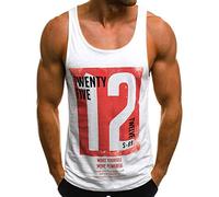Camisetas sin Mangas de Escalada para Hombre Letras Impresión Camisa Fitness Tirantes Deportes Sudaderas Uniforme de Baloncesto Moda Básica T-Shirt Muscle Gym Tank Tops riou
