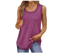 Camisetas Tirantes Mujer Básica Slim Fit Camisole Deportivas Color Sólido Ligero Camisa Camiseta Deportiva para Correr Elegante sin Mangas IR al Trabajo, Citas, Vacaciones