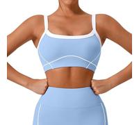 Camisetas Tirantes Mujer Verano Top de Yoga para Mujer con Tirantes y Diseño de Espalda Descubierta para Entrenamiento Cómodo y Estilo Casual Moderno (Sky Blue, S)