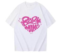 Camisetas Unisex De Manga Corta con Cuello Redondo De Young Miko Harajuku (B S)