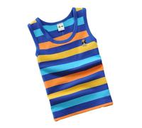 Camisetas veraniegas sin Mangas para niños con arcoíris y diseño Deportivo cómodo Ideal para Uso Diario en niños de 3 a años Tejido elástico y práctico para Actividades (Dark Blue, 11-12 Years) #4