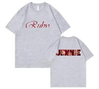 Camisetas Vintage Camisas De Algodón con Gráficos Rojos Top De Verano Unisex(Gray,4XL)