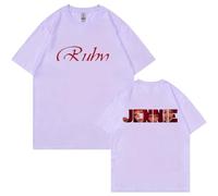 Camisetas Vintage Camisas De Algodón con Gráficos Rojos Top De Verano Unisex(Purple,2XL)