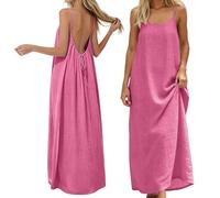 Camisola casual de moda sin espalda para mujer, para playa, ajuste holgado, cita, noche, verano, vacaciones, 2026, fluido, primavera, sexy, boda, club, elegante, vestido de sol, trabajo, modesto, hot