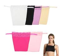 Camisola con Clip de Encaje para Mujer, 6 Piezas, Chaleco con Panel Panel Superpuesto, Camisola Simulada con Clip