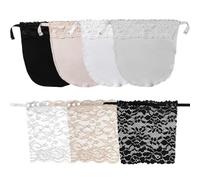 Camisola con clip para mujer, 7 piezas superpuestas, chaleco invisible antiespía para mujeres, vestidos femeninos con cuello en V, Blanco, negro, gris, beige, 32