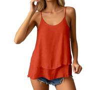 Camisola de Capas de, Camiseta sin Mangas con Tirantes Ajustables, Ropa Informal sin Mangas para Verano Ligero y Transpirable