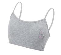 Camisola elástica para niños, tela no irritante, traje escolar flexible básico para el desarrollo de adolescentes y niñas, camisola de uso diario, gris, Altoa única
