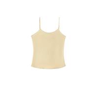 Camisolas de Seda auténtica for Mujer, Camisetas Lisas y cómodas, básicas Primavera Verano(Champagne,XL)