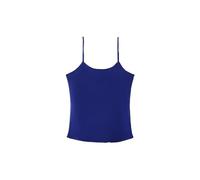 Camisolas de Seda auténtica for Mujer, Camisetas Lisas y cómodas, básicas Primavera Verano(Deep Blue,M)
