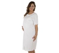 Camisón Blanco Manga Larga - Modelo Clinica T7 Premamy