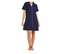 Camisón de noche para mujer con botones de lactancia y botones frontales para dormir, Azul-1, XL