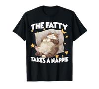 Camisón Divertido para Gatos The Fatty Takes Nappie Chonk Camiseta