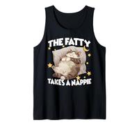 Camisón Divertido para Gatos The Fatty Takes Nappie Chonk Camiseta sin Mangas