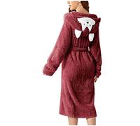 Camisón Maternidad Piel A Piel Parto,Pijama Mujer Verano Algodón, vino., L