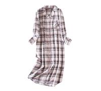 Camisón Mujer Embarazo Pijamas y Home Wear Vestido Con Cuello En V, gris oscuro, L